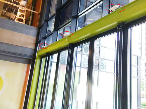 商场客流量统计安装多个设备图 商场客流量统计安装多个设备图